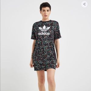 Adidas Originals Floral T-Shirt Dress